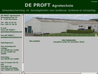 Website van De Proft Agrotechnie 