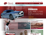Website van Bench Marketing 