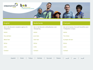 Website van Brussels Onthaalbureau Nieuwkomers 