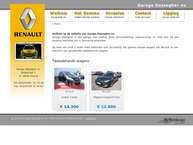 Website van Garage Dejaegher nv 