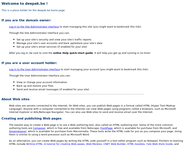 Website van Deepak NV 