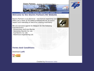 Website van Electro Partners NV 