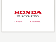 Website van Honda Belgium 