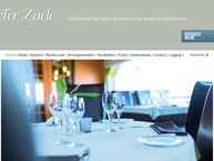 Website van Hotel Ter Zaele 