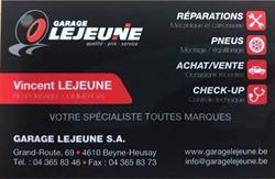 Garage Lejeune SA