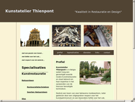 Website van Kunstatelier Gerard Thienpont 