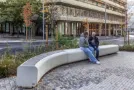 Openbare betonnen zitelementen