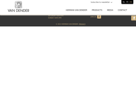 Website van Van Dender Chocolatier 