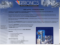 Website van Vertronics nv 
