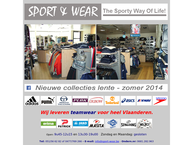 Website van Godderis Sport & Wear 
