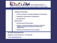 Website van All Clean Environment SA 