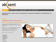 Website van Aksent Bed Collection 