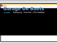 Website van Garage De Baets 