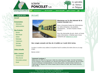 Website van Poncelet Scierie SA 