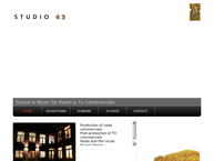 Website van Studio 43 Productions 