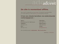 Website van Adcent BVBA 