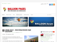 Website van Ballooning vzw/Antwerp 