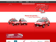 Website van Auto-Ecole Henry 