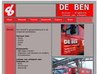 Website van De Ben Bvba 