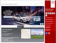 Website van Garage Willy BVBA 