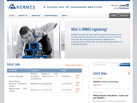 Website van Hermes Engineering SA 