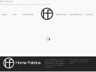 Website van Home Fabrics BVBA 