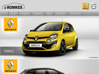 Website van Garage Romkes 