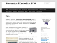 Website van Slotenmaker Vandevijver bvba 