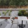 terrasse réalisée par les horticulteurs paysagers joel et anthony jacques