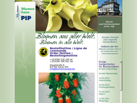 Website van Blumenhaus A Pip 