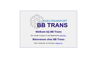 Website van B.b.trans Bvba 