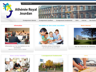 Website van Athénée Royal Jourdan, Ecole Direction et Secrétariat 