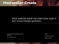 Website van HAARATELIER CREATO bvba 