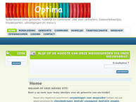 Website van Optima 