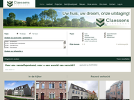 Website van Claessens Makelaars 