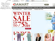 Website van Damart 