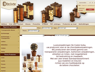 Website van De Coster Luxeverpakkingen bvba 