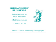 Website van Installatiebedrijf Devos Kris 