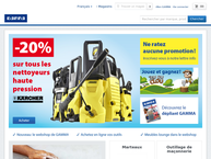 Website van Gamma Deinze, CB Bouwmarkten 
