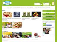 Website van Aveve 
