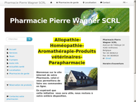 Website van Pharmacie Pierre Wagner scrl 