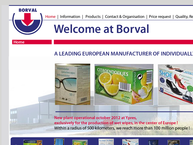 Website van Borval.tec Nv 