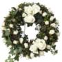 couronne mortuaire de la boutique fleurs mathy de wavre