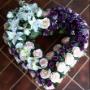 couronne mortuaire de la fleuriste les floriades à Houdeng goegnies