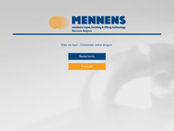 Website van Mennens Belgium NV 