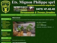 Website van Mignon Philippe sprl 