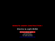 Website van Electro & Light 