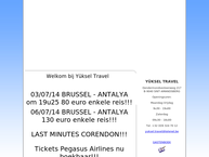 Website van Yuksel Travel 