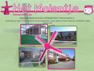 Website van Basisschool Het Molentje 