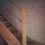 Escalier Chêne fuseau inox